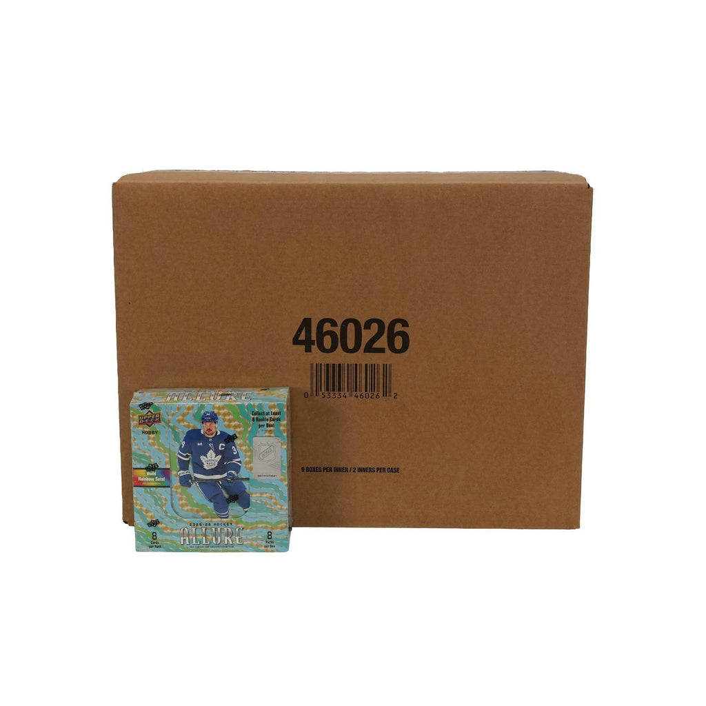 2025 26 Upper Deck Allure Hockey Hobby 18 Box Case (Ships Sealed Only) - D1