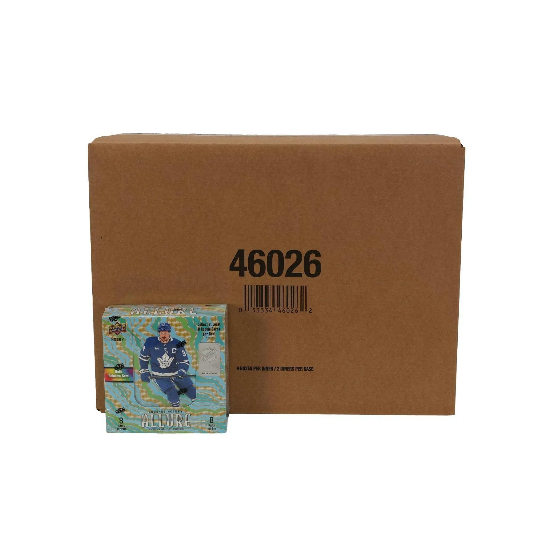 2025 26 Upper Deck Allure Hockey Hobby 18 Box Case (Ships Sealed Only) - D1
