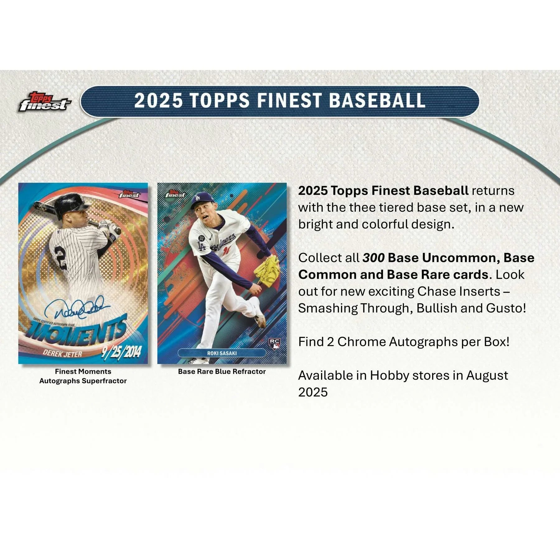 2025 Topps Finest Baseball Hobby Box (Ships Sealed Only) - D