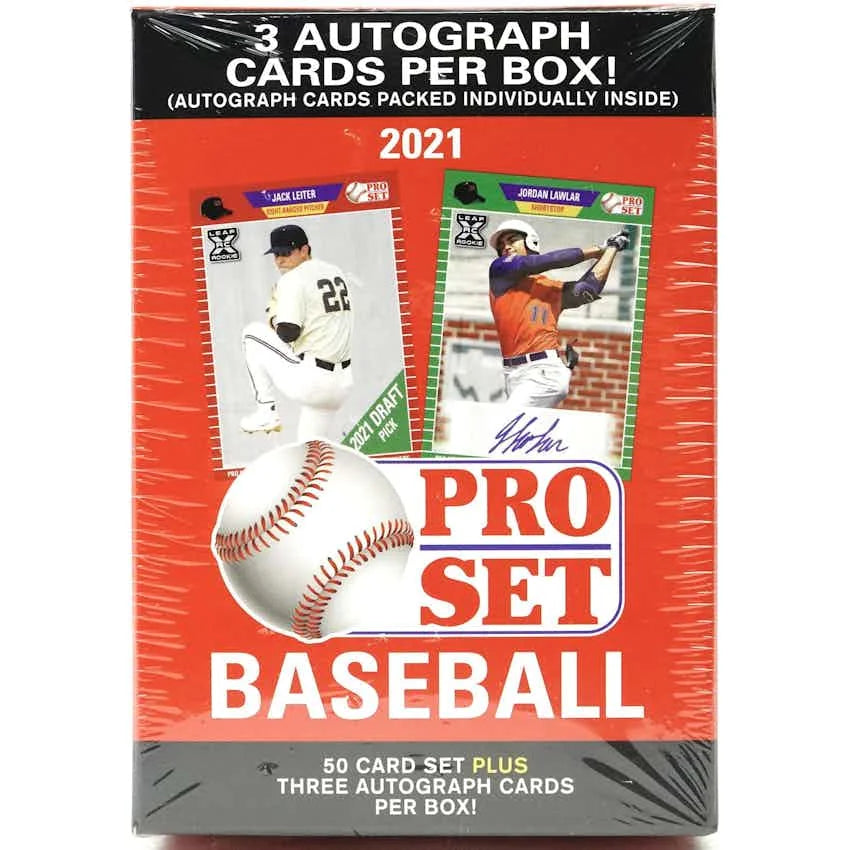 2021 Leaf Pro Set Baseball Blaster Hobby Box (Ships Sealed Only)