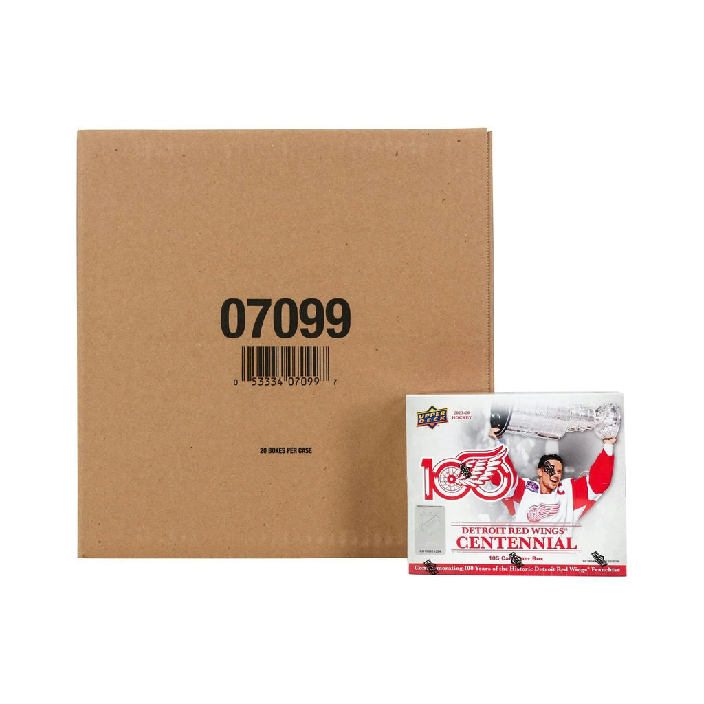 2025 26 Upper Deck Detroit Red Wings Centennial Hockey Box 20 Set Case (Ships Sealed Only) - D1