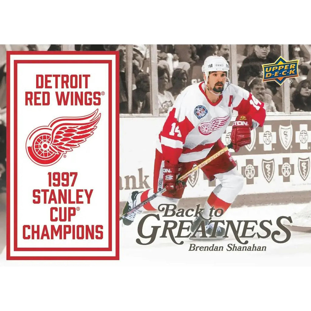 2025 26 Upper Deck Detroit Red Wings Centennial Hockey Box 20 Set Case (Ships Sealed Only) - D1