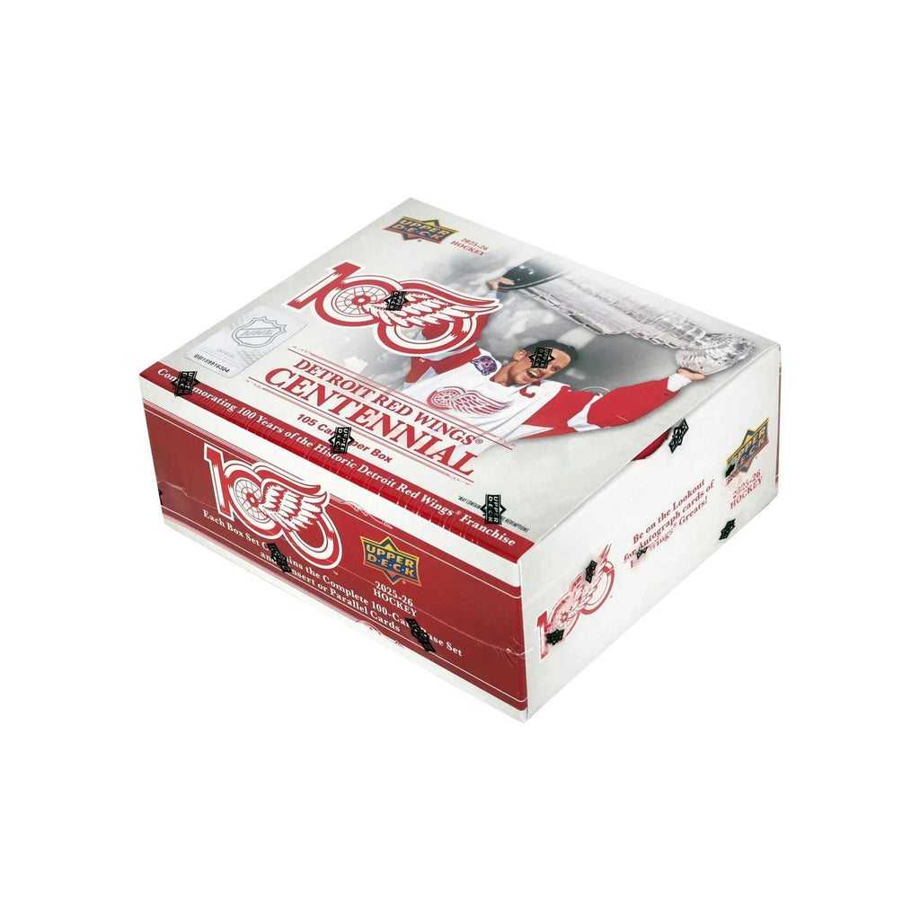 2025 26 Upper Deck Detroit Red Wings Centennial Hockey Box 20 Set Case (Ships Sealed Only) - D1