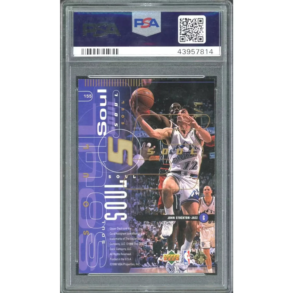 Karl Malone & John Stockton 1998 Upper Deck Heart & Soul Gold Card | 1/1