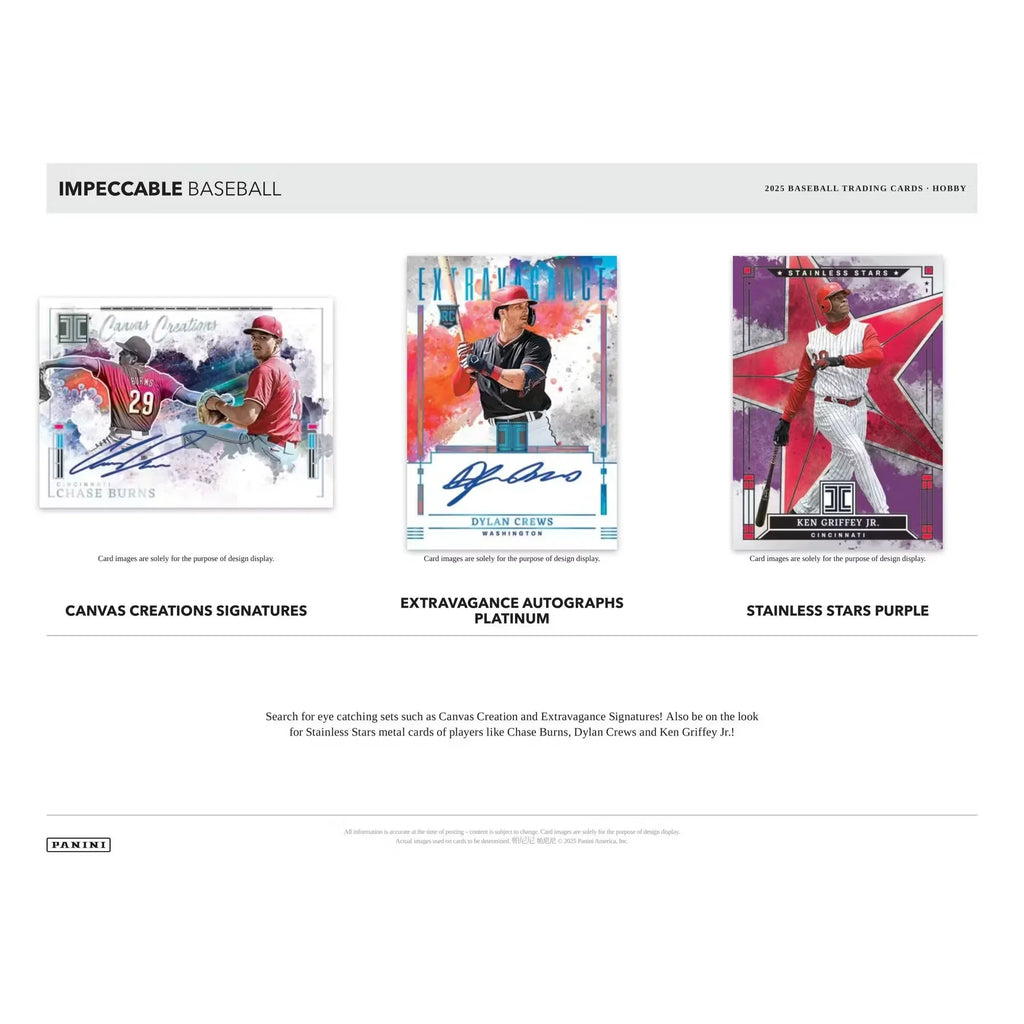 2025 Panini Impeccable Baseball Hobby 3 Box Case (Ships Sealed Only)