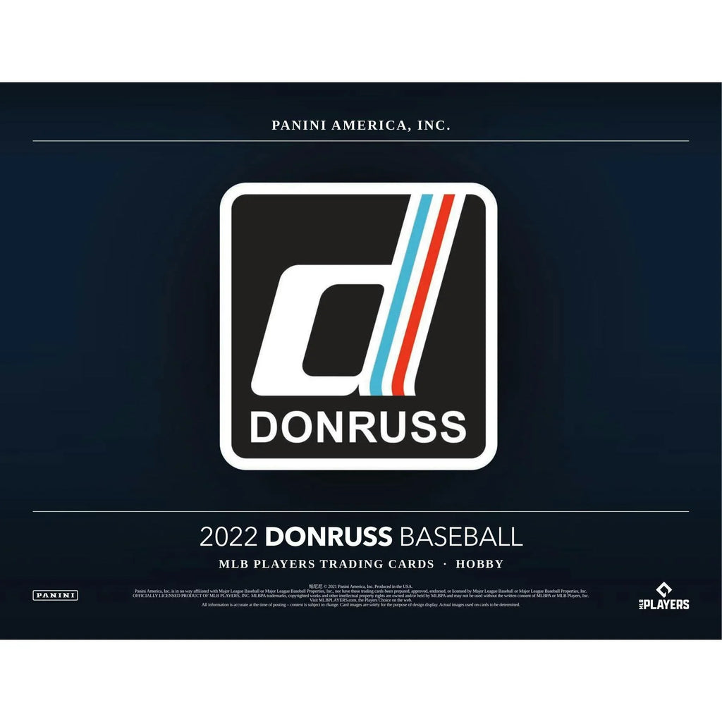 2022 Panini Donruss Baseball Hobby Box (Ships Sealed Only)