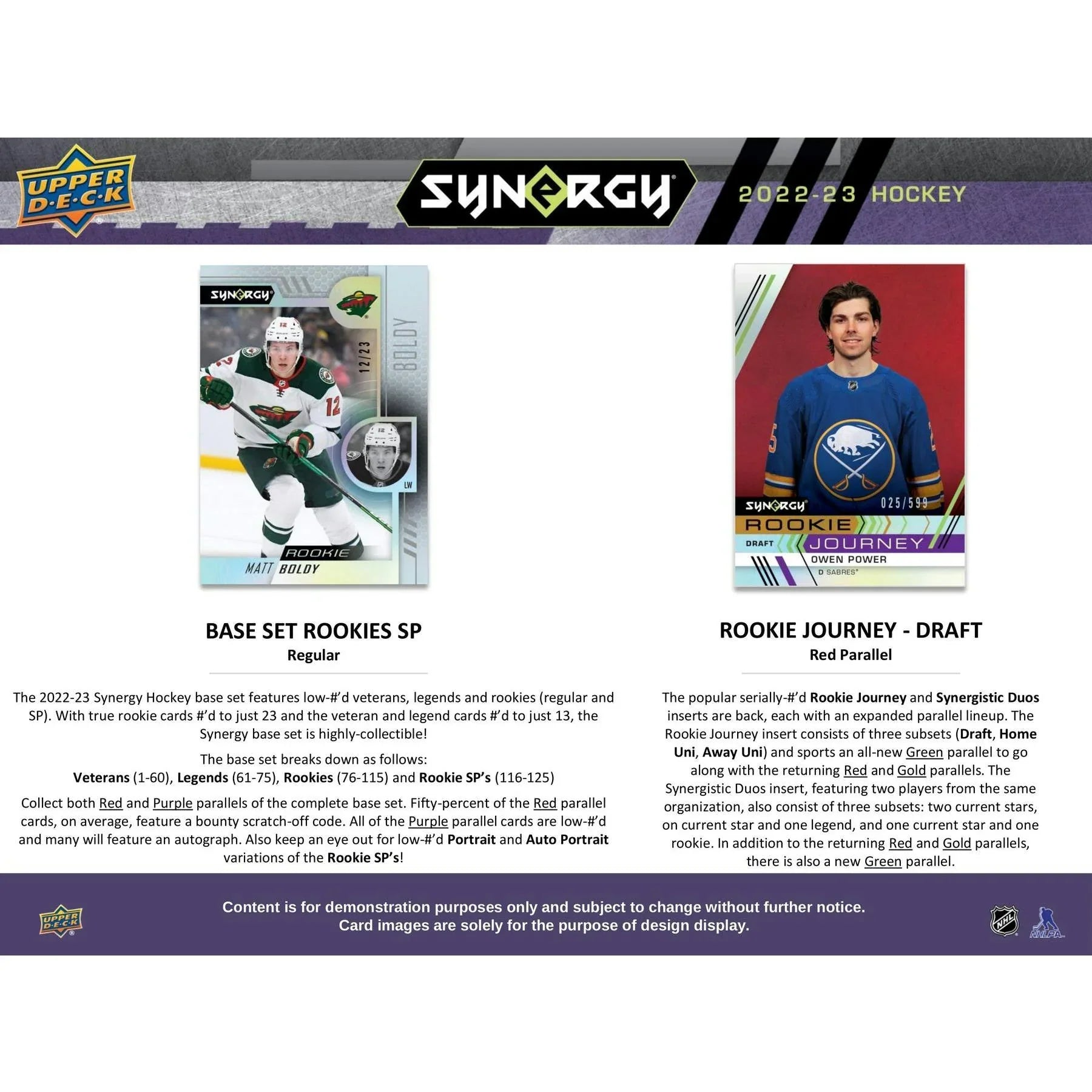 2022 23 Upper Deck Synergy Hockey Hobby Box (Ships Sealed Only)