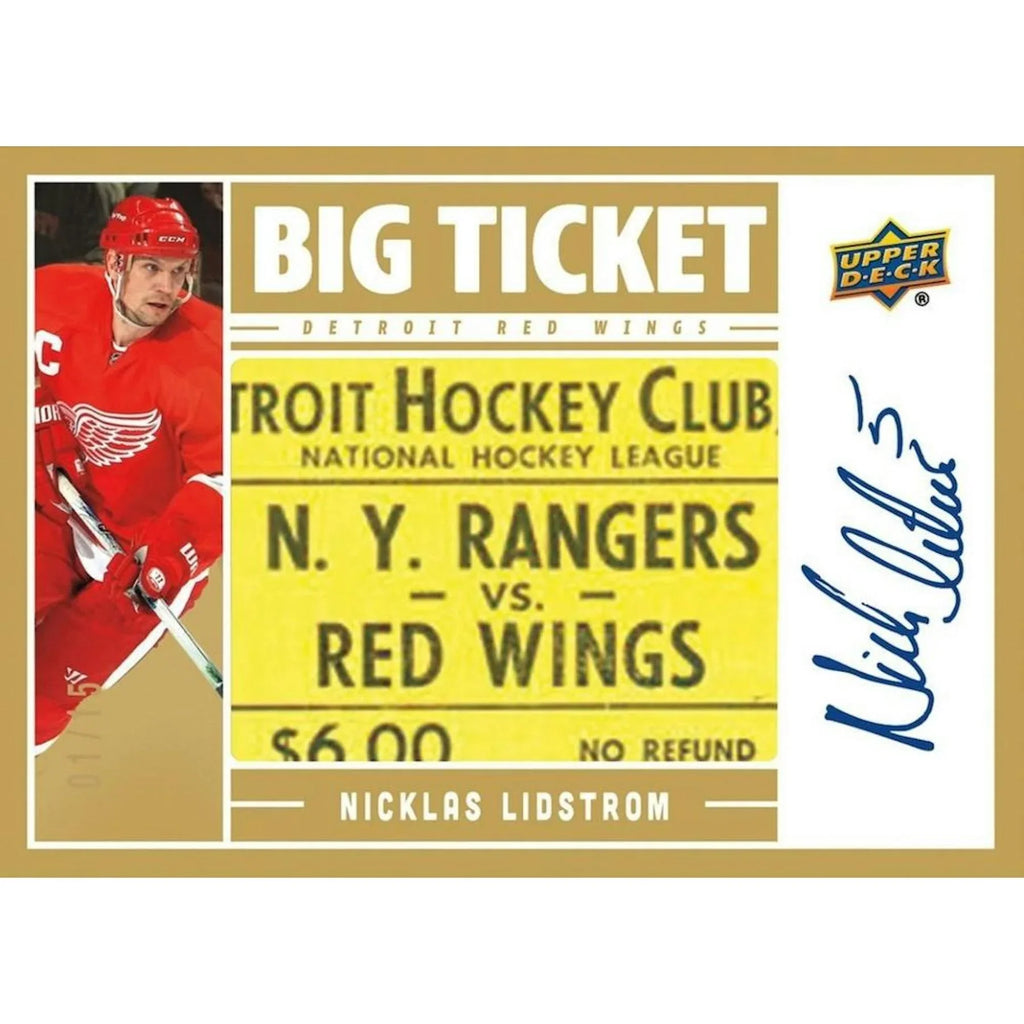 2025 26 Upper Deck Detroit Red Wings Centennial Hockey Hobby 16 Box Case (Ships Sealed Only)