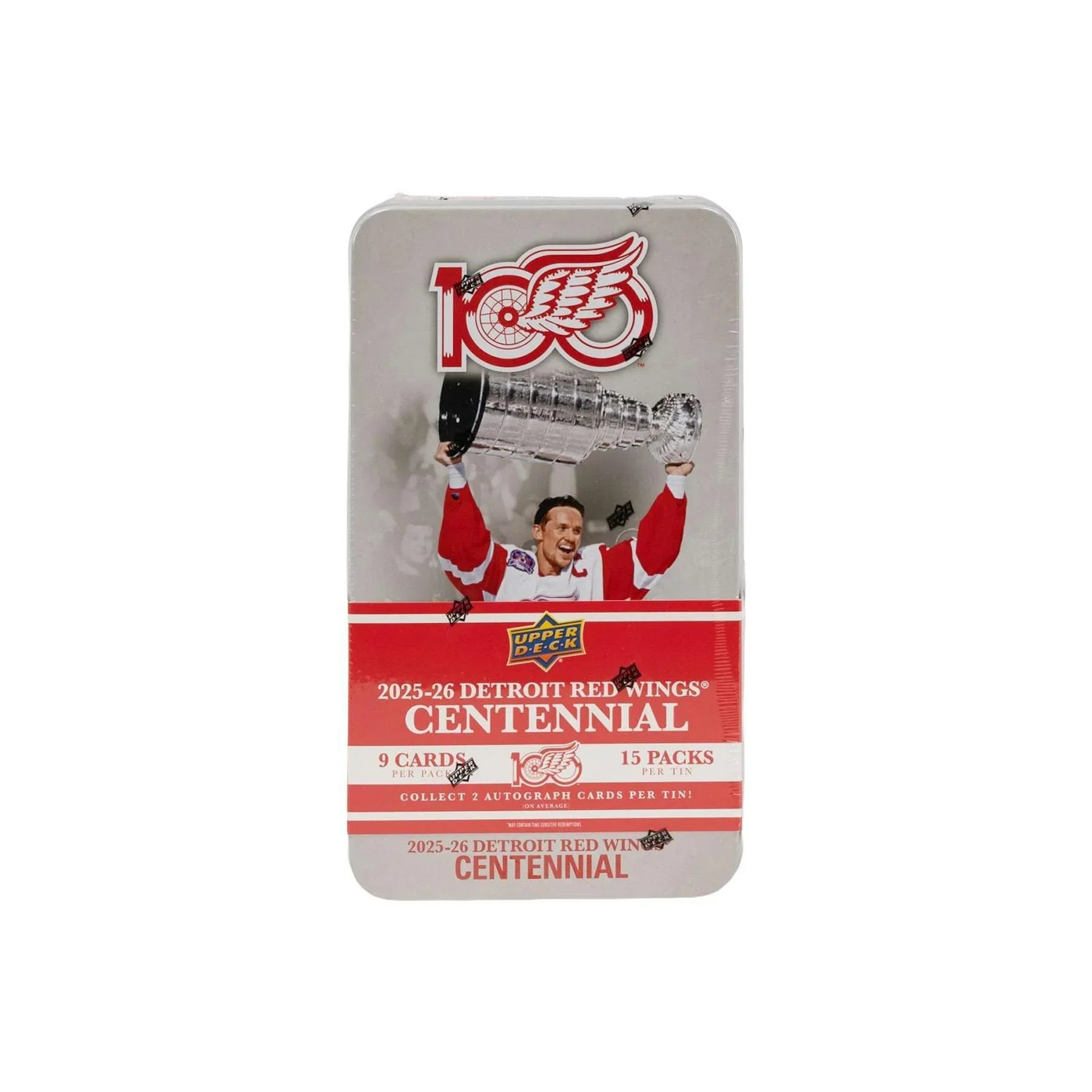 2025 26 Upper Deck Detroit Red Wings Centennial Hockey Hobby 16 Box Case (Ships Sealed Only)