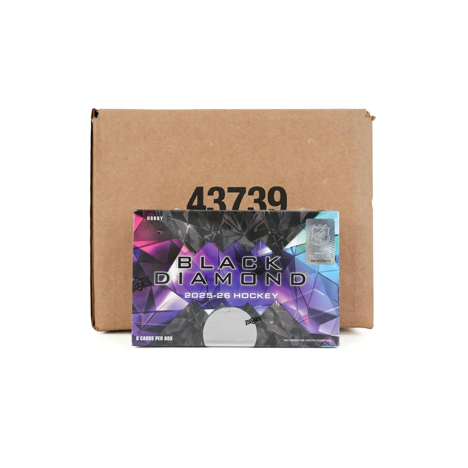 2025 26 Upper Deck Black Diamond Hockey Hobby 10 Box Case (Ships Sealed Only)