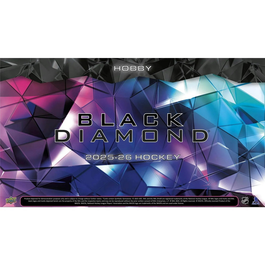 2025 26 Upper Deck Black Diamond Hockey Hobby 10 Box Case (Ships Sealed Only)