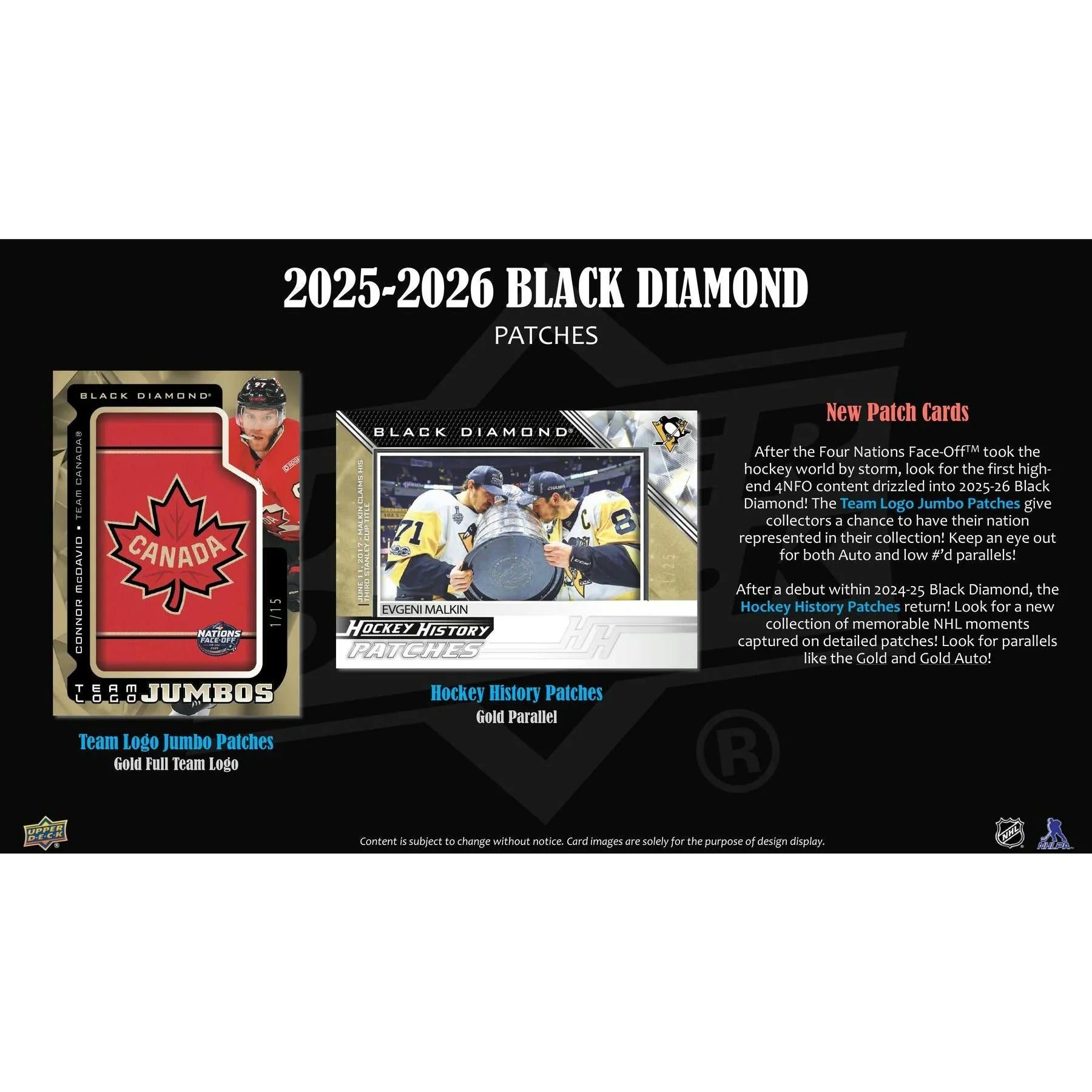 2025 26 Upper Deck Black Diamond Hockey Hobby 10 Box Case (Ships Sealed Only)