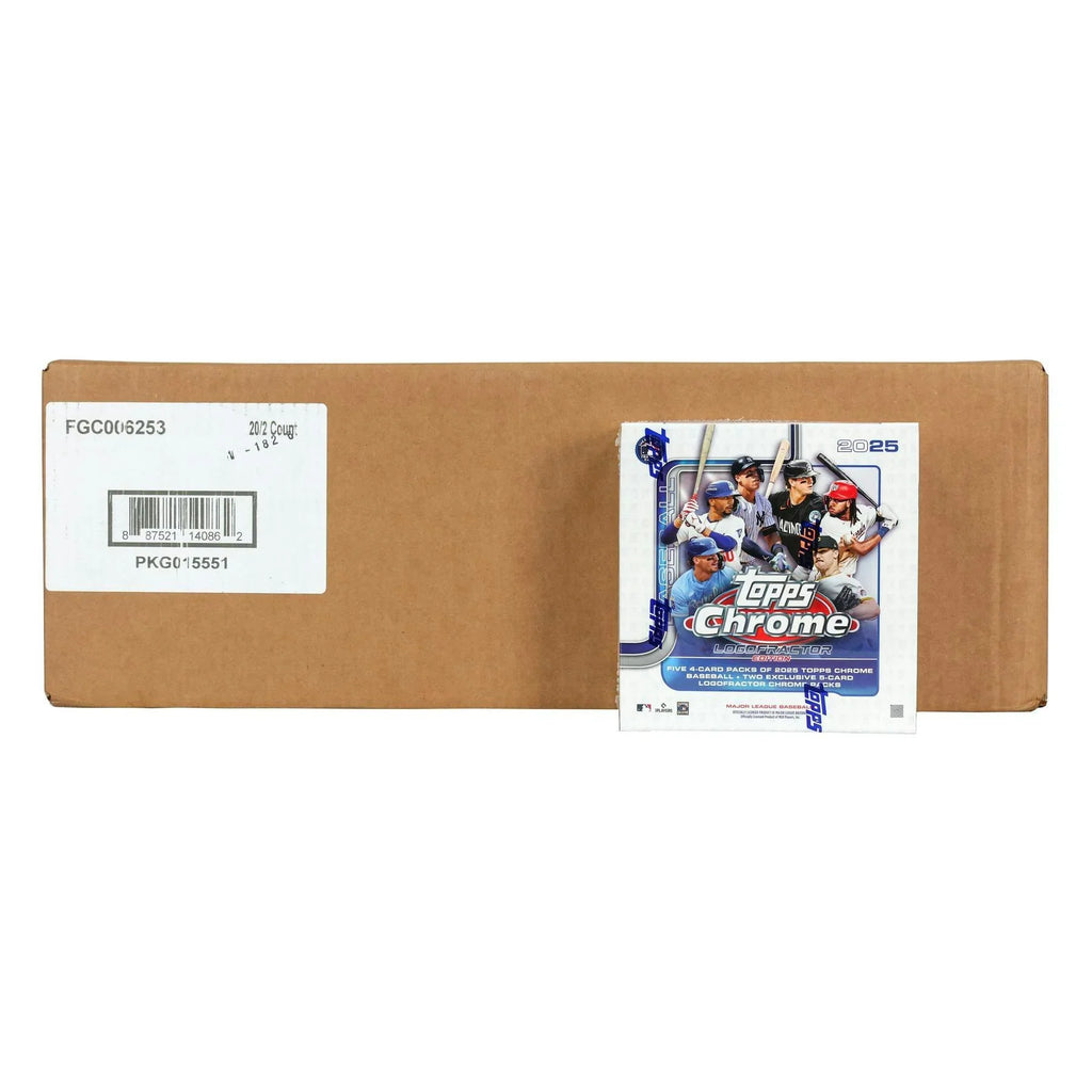 2025 Topps Chrome Baseball Logofractor Edition 20 Box Case (Ships Sealed Only)
