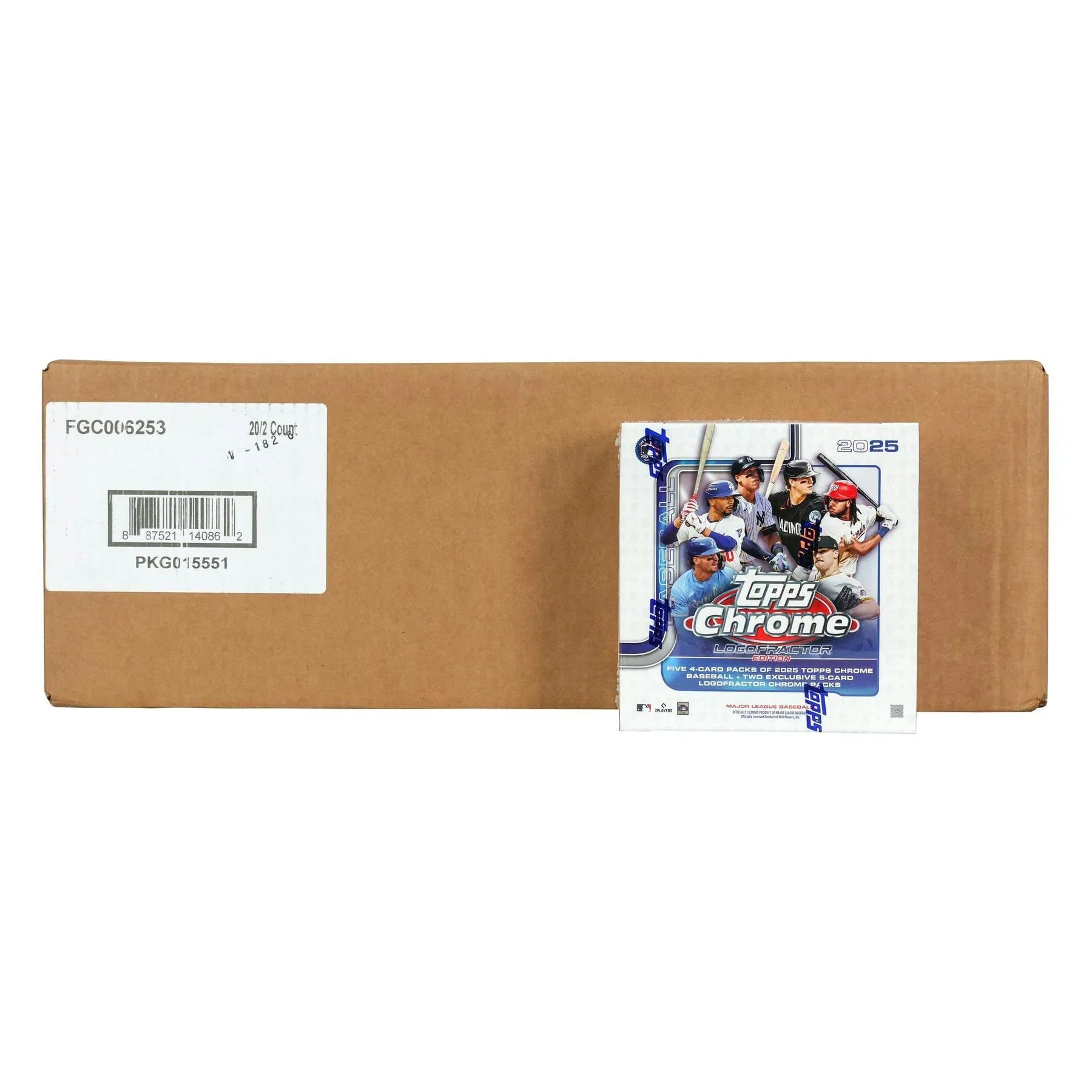 2025 Topps Chrome Baseball Logofractor Edition 20 Box Case (Ships Sealed Only)