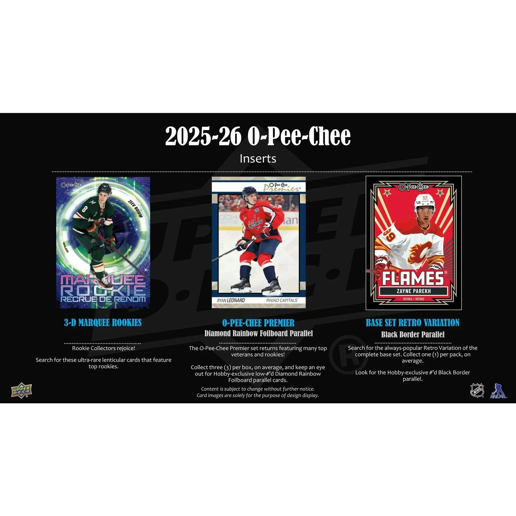 2025 26 Upper Deck O Pee Chee Hockey Hobby 16 Box Case (Ships Sealed Only)