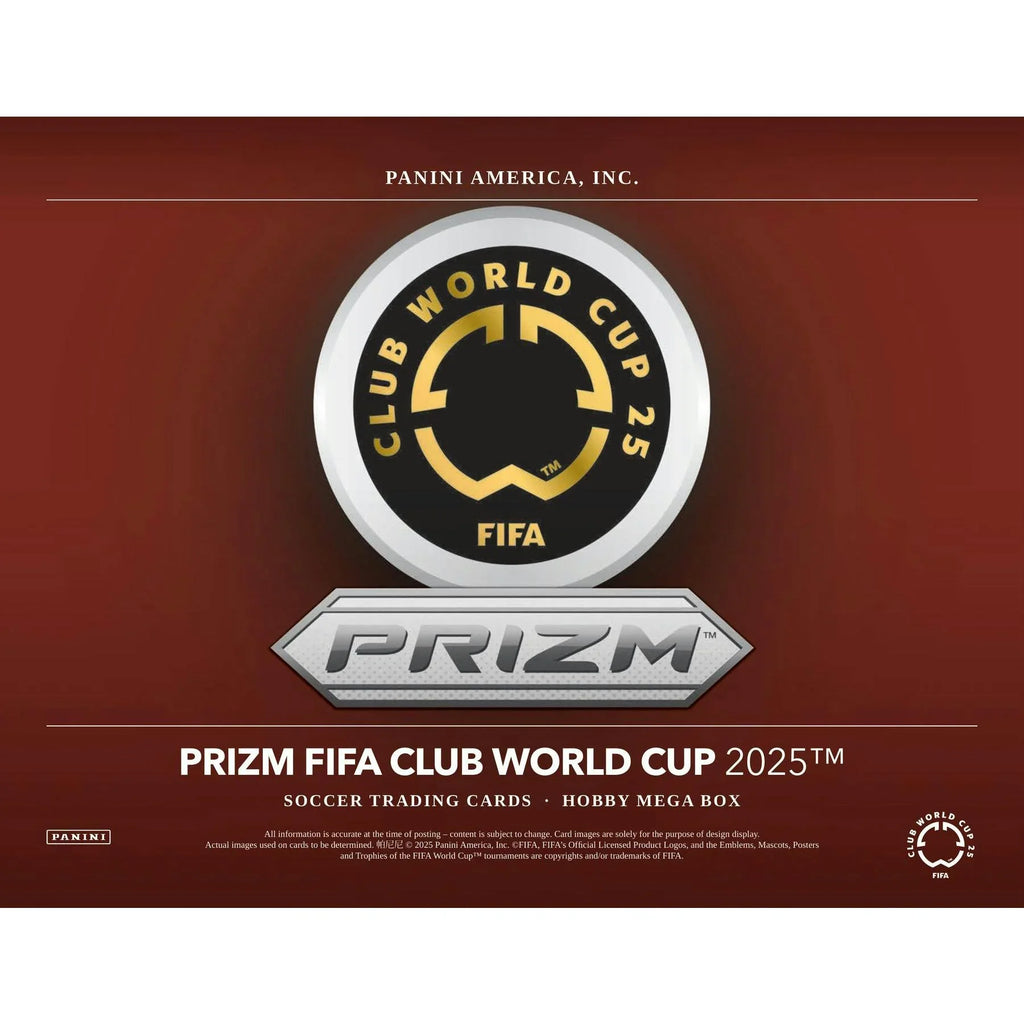 2025 Panini Prizm FIFA Club World Cup Soccer Mega Hobby Box (Ships Sealed Only)