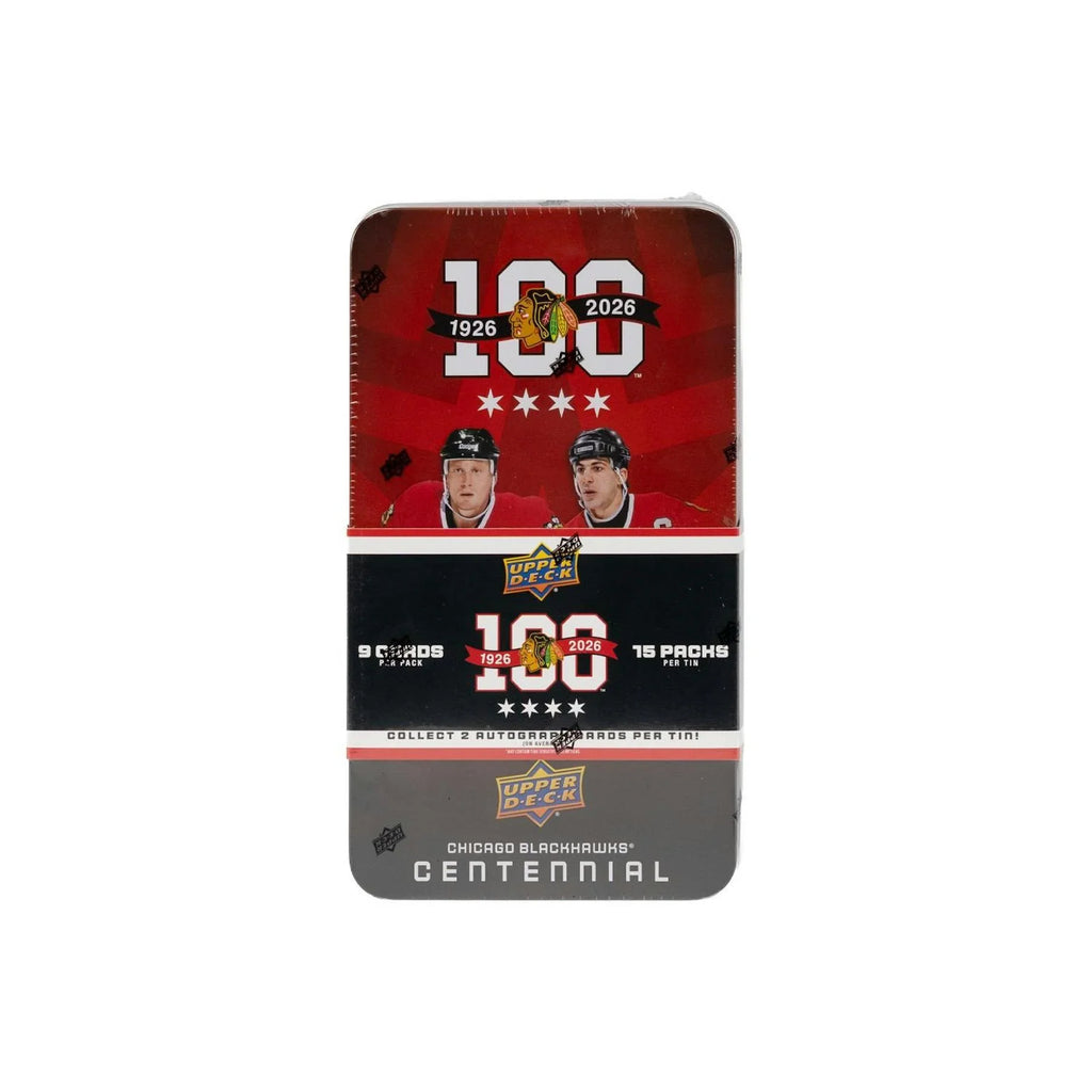 2025 26 Upper Deck Chicago Blackhawks Centennial Hockey Hobby 16 Box Case (Ships Sealed Only) - D1