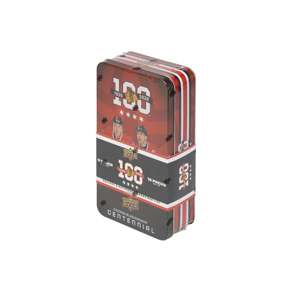 2025 26 Upper Deck Chicago Blackhawks Centennial Hockey Hobby 16 Box Case (Ships Sealed Only) - D1