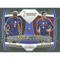 Paul Pogba & Raphael Varane Signed 2022 Panini Prizm World Cup Connection Black 1/1