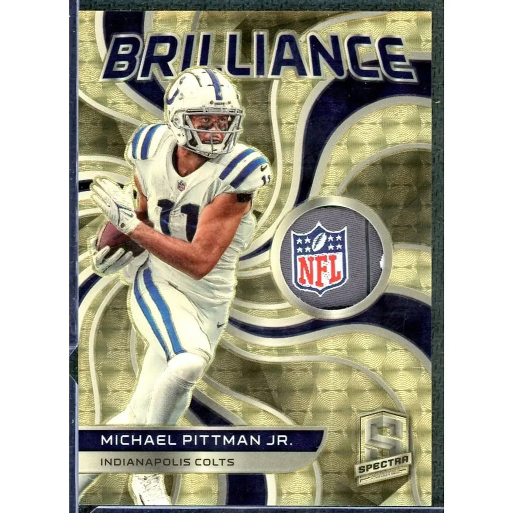 Michael Pittman Jr 2022 Panini Spectra Brilliance Tag Patch | 1/1