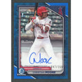 Christian Moore Signed 2024 Bowman Chrome Card | Blue Wave Auto/150
