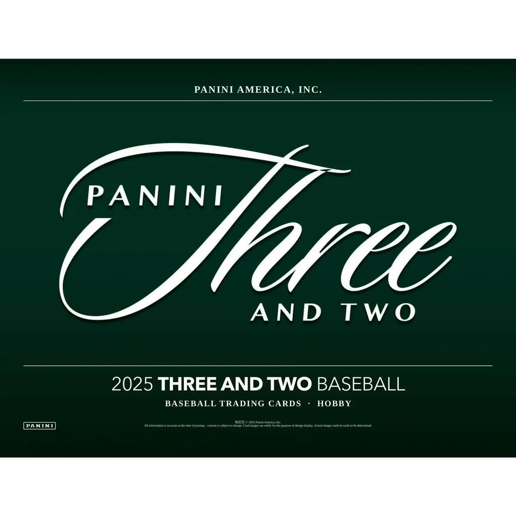 2025 Panini Three and Two Baseball Hobby Box (Ships Sealed Only)