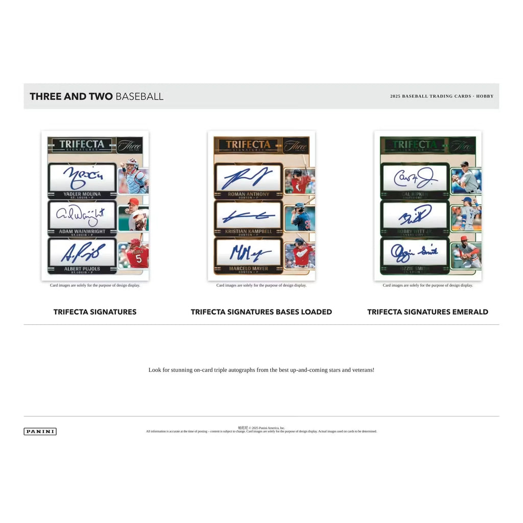 2025 Panini Three and Two Baseball Hobby Box (Ships Sealed Only)