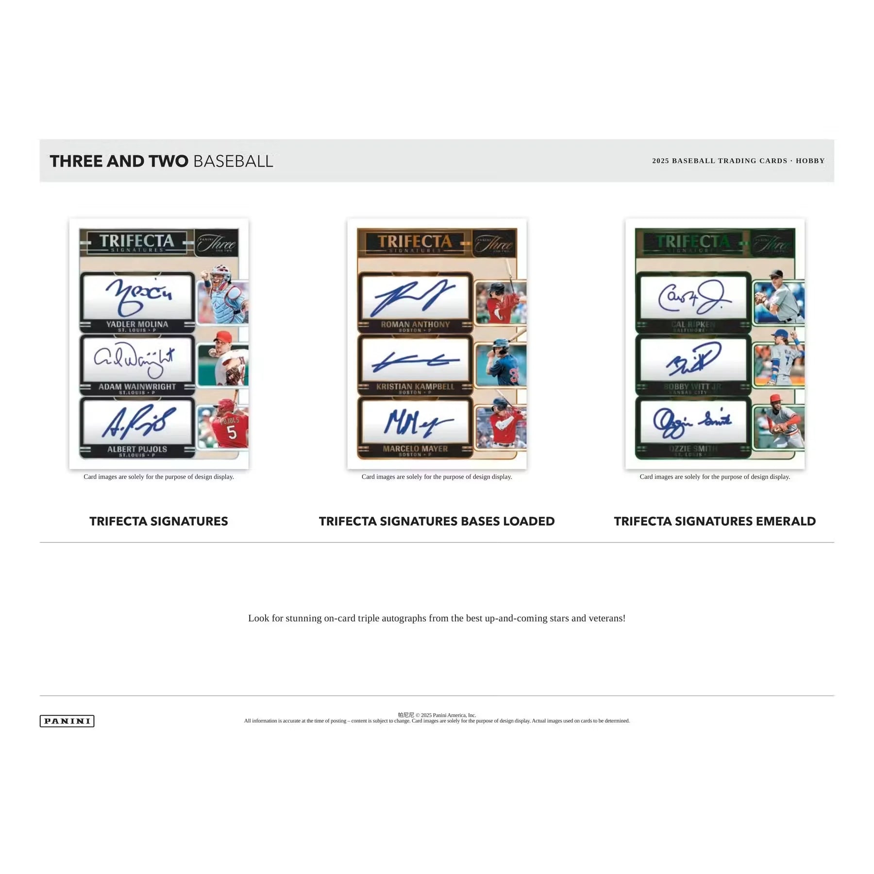 2025 Panini Three and Two Baseball Hobby Box (Ships Sealed Only)