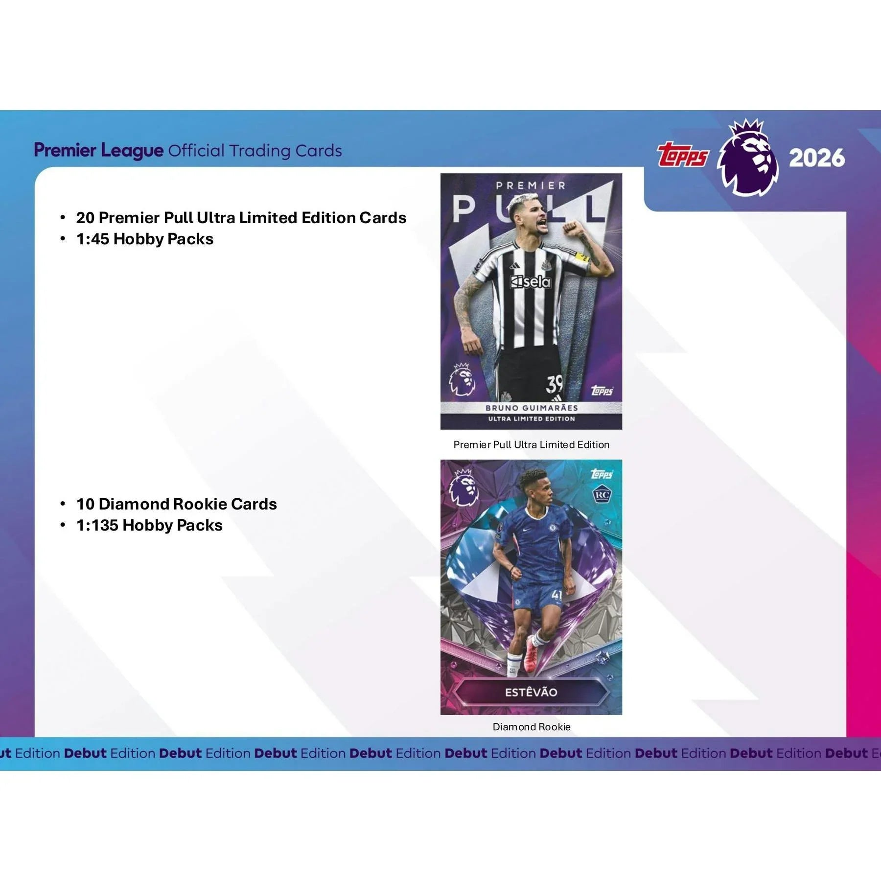 2025 26 Topps Premier League EPL Soccer Hobby Box (Ships Sealed Only)