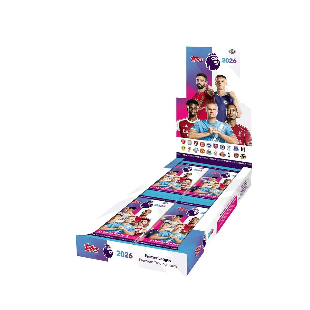 2025 26 Topps Premier League EPL Soccer Hobby Box (Ships Sealed Only)