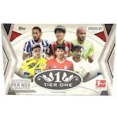 2020 21 Topps Tier One Bundesliga Soccer Hobby Box (Ships Sealed Only) - D1