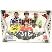 2020 21 Topps Tier One Bundesliga Soccer Hobby Box (Ships Sealed Only) - D1