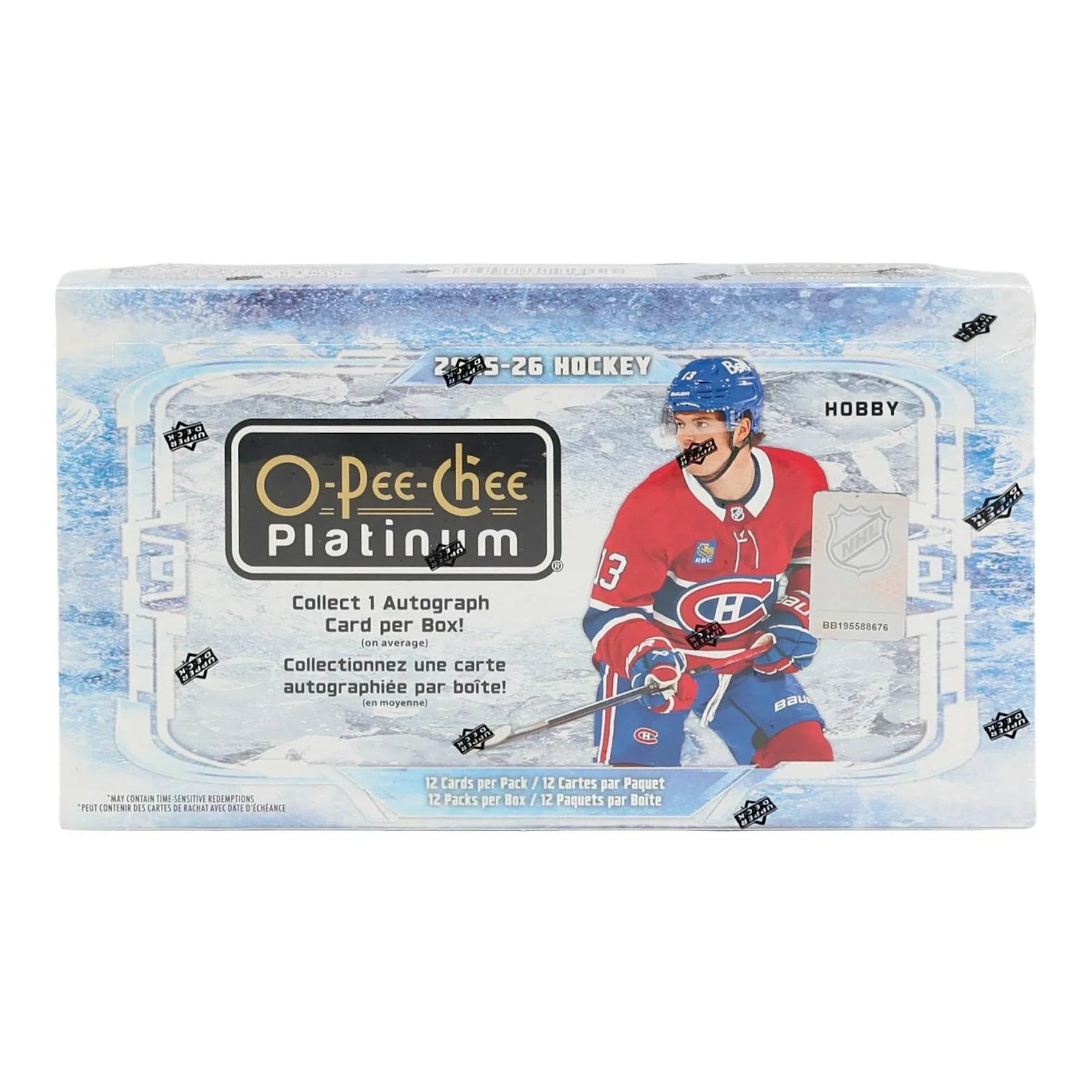 2025 26 Upper Deck O Pee Chee Platinum Hockey Hobby 8 Box Case (Ships Sealed Only)