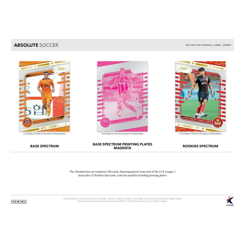 2025 Panini Absolute K League Soccer Hobby Box (Ships Sealed Only)