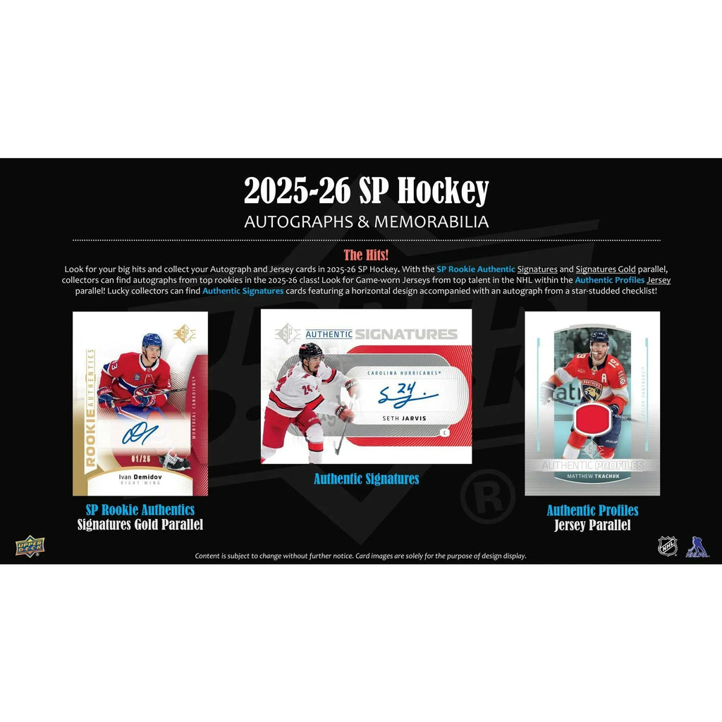 2025 26 Upper Deck SP Hockey Blaster 20 Box Case (Ships Sealed Only)