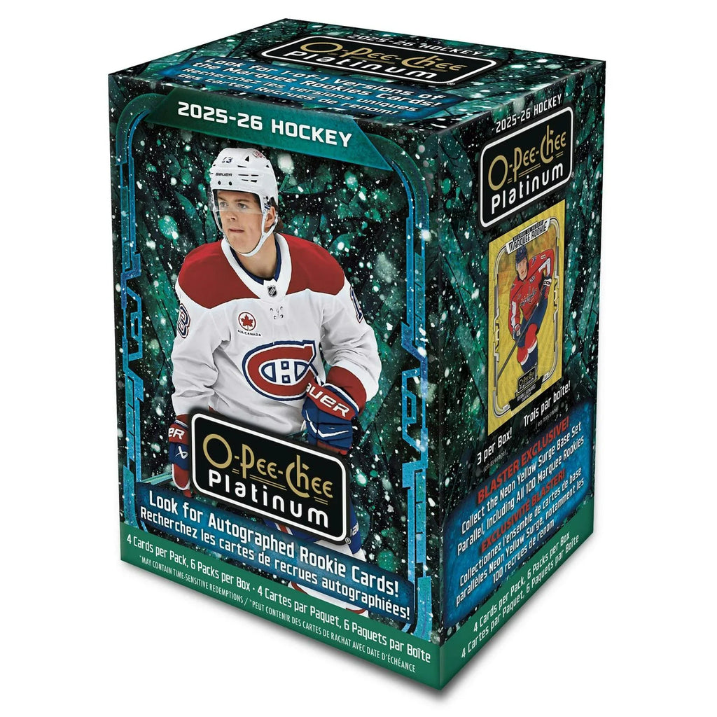2025 26 Upper Deck O Pee Chee Platinum Hockey Blaster 20 Box Case Presell (Ships Sealed Only)