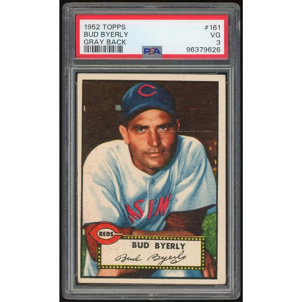 1952 Topps #161 Bud Byerly Gray Back | PSA 3