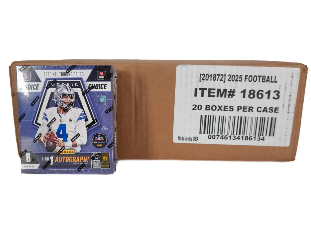 2025 Panini Mosaic Football Choice 20-Box Case (Ships Sealed Only) - D
