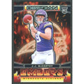 JJ McCarthy 2024 Panini Obsidian Embers Rookie Card #6