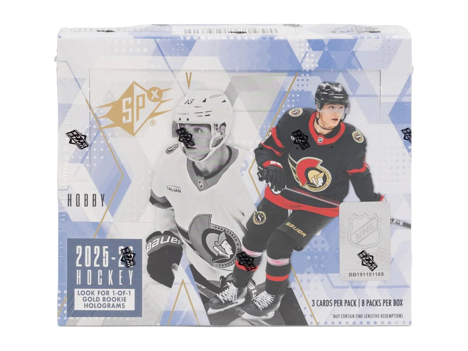 2025 26 Upper Deck SPx Hockey Hobby Box (Ships Sealed Only)