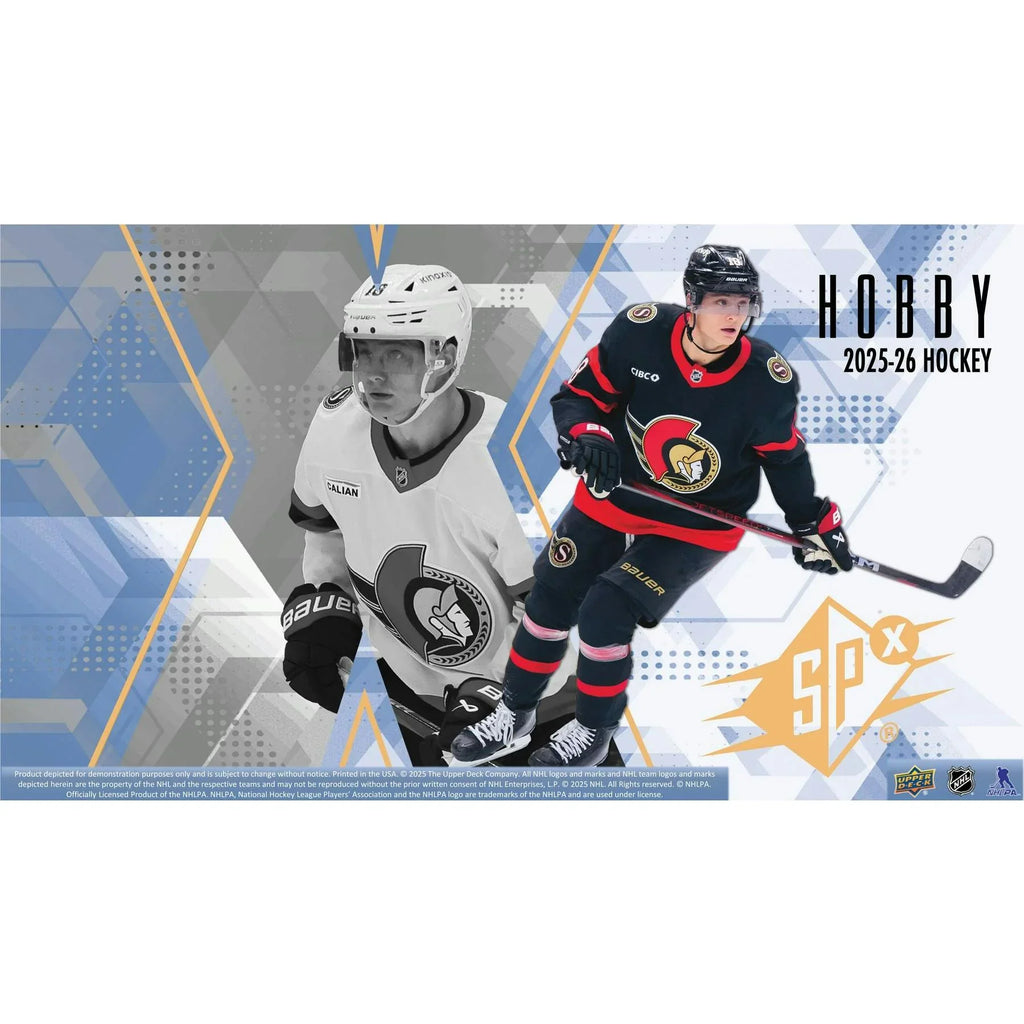 2025 26 Upper Deck SPx Hockey Hobby Box (Ships Sealed Only)