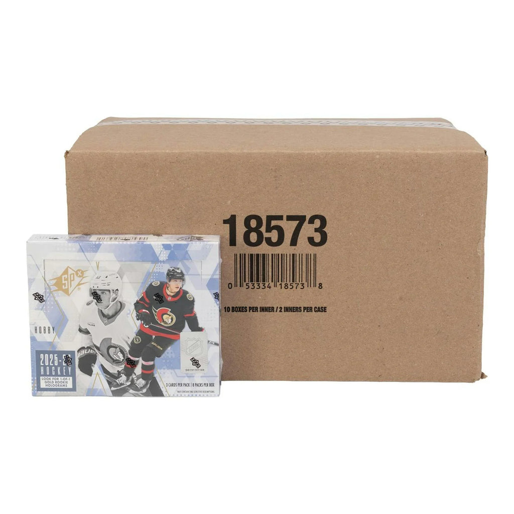 2025 26 Upper Deck SPx Hockey Hobby 20 Box Case (Ships Sealed Only) - D1