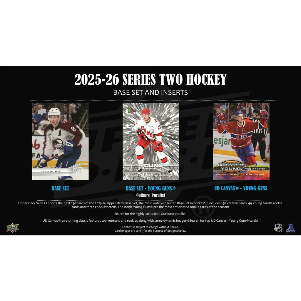 2025 26 Upper Deck Series 2 Hockey Blaster 20 Box Case (Ships Sealed Only)