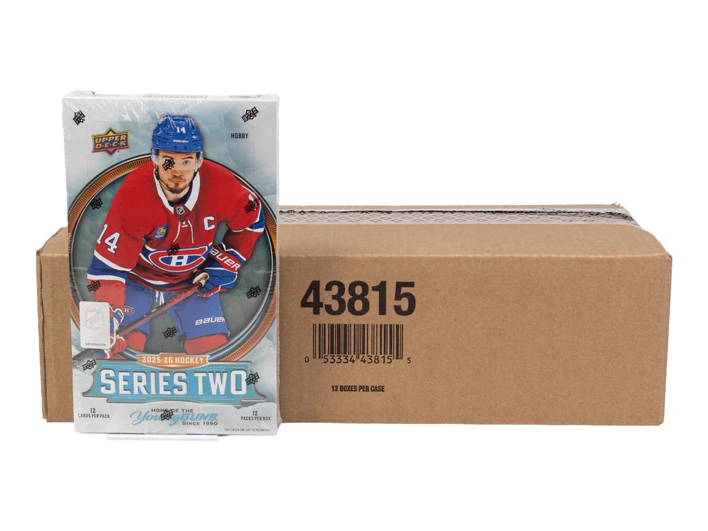 2025 26 Upper Deck Series 2 Hockey Hobby 12 Box Case (Ships Sealed Only)