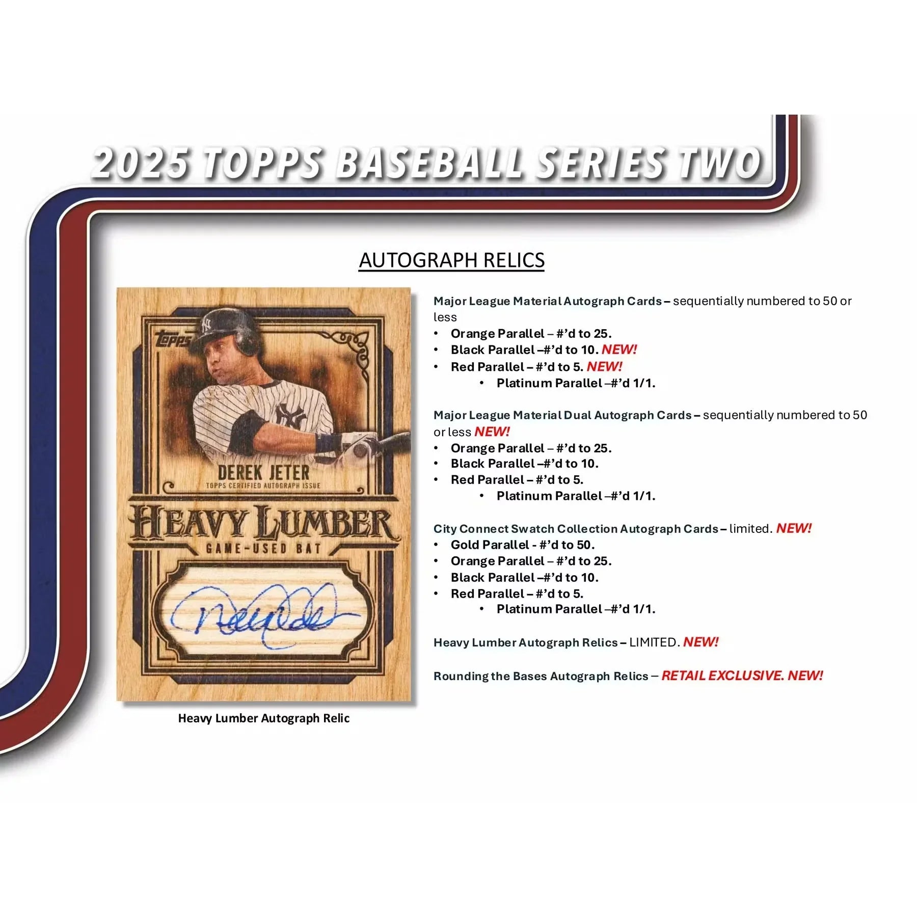 2025 Topps Series 2 Baseball Retail Box 20 Pack (Ships Sealed Only)