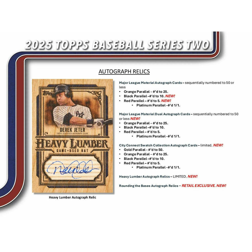 2025 Topps Series 2 Baseball Fanatics Blaster 40 Box Case (Ships Sealed Only)