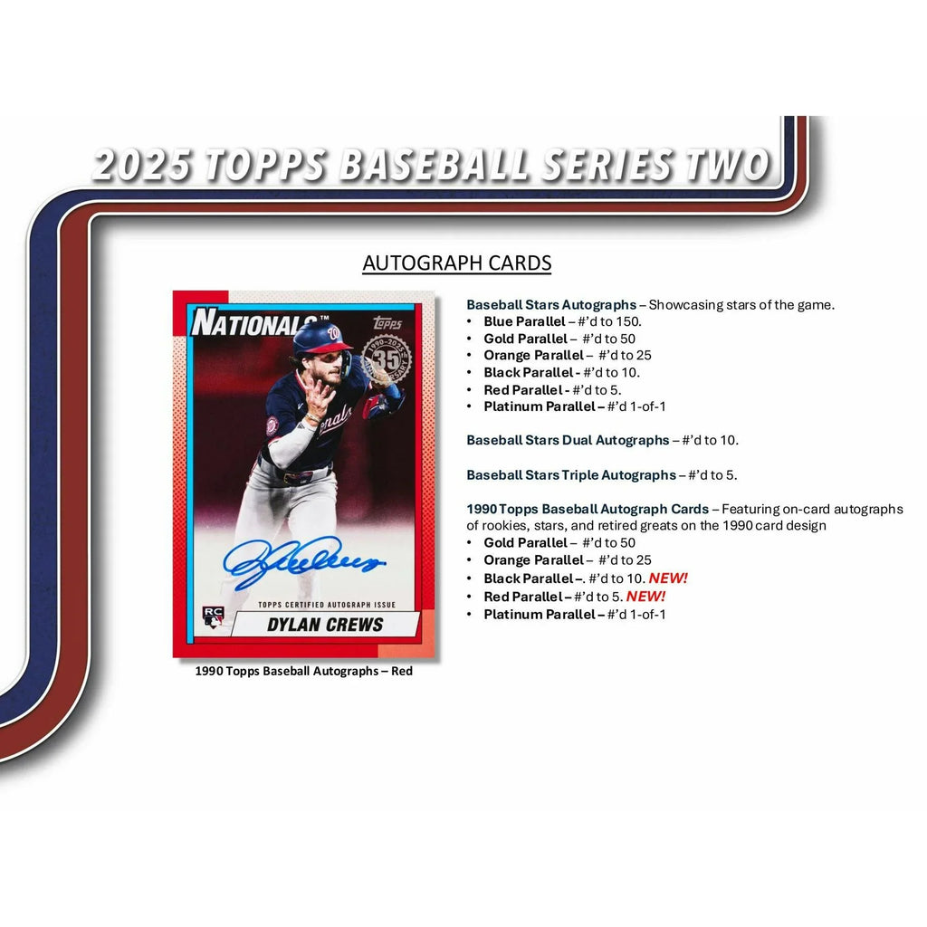 2025 Topps Series 2 Baseball Fanatics Blaster 40 Box Case (Ships Sealed Only)