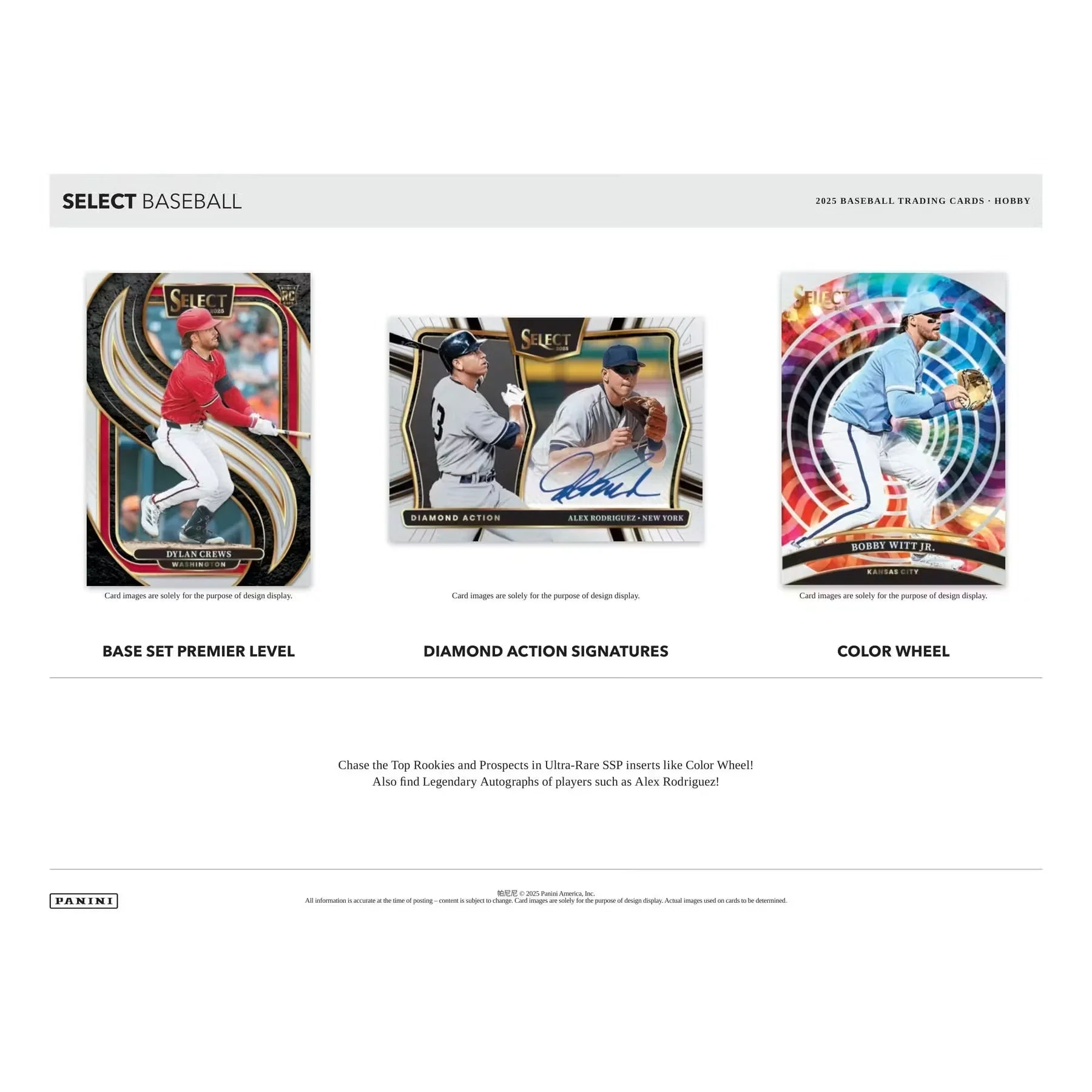 2025 Panini Select Baseball Hobby 12-Box Case (Ships Sealed Only)