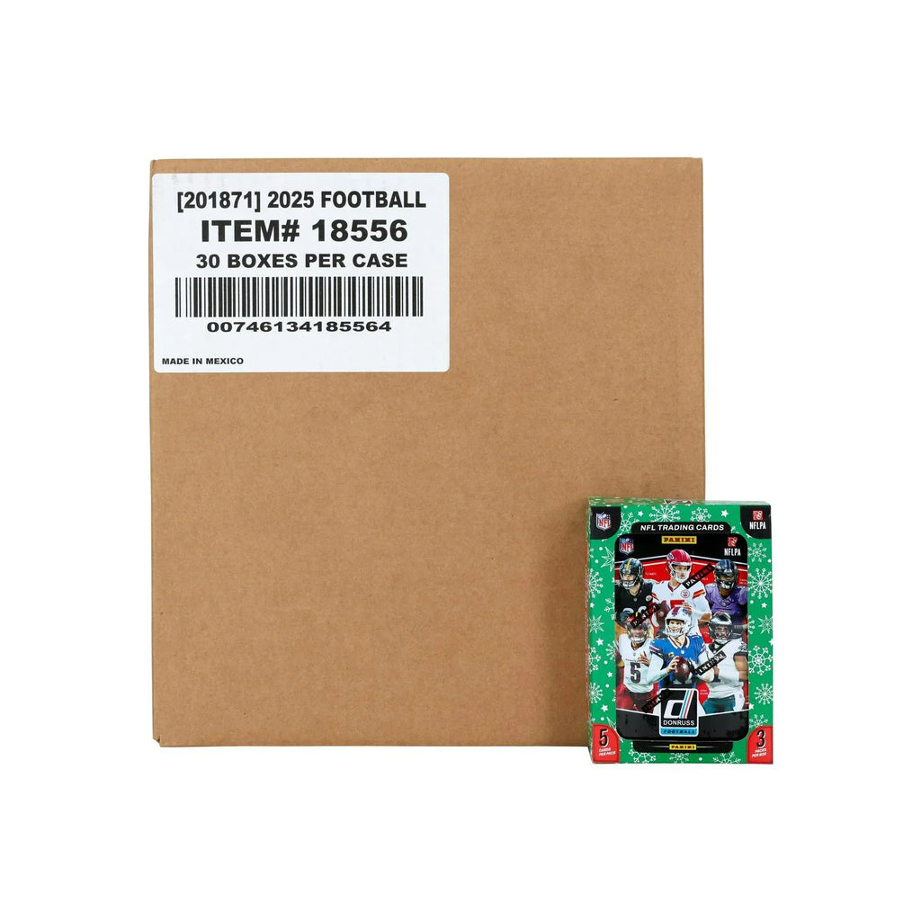 2025 Panini Donruss Football Winter Holiday 30 Tin Case Box (Ships Sealed Only) - D1