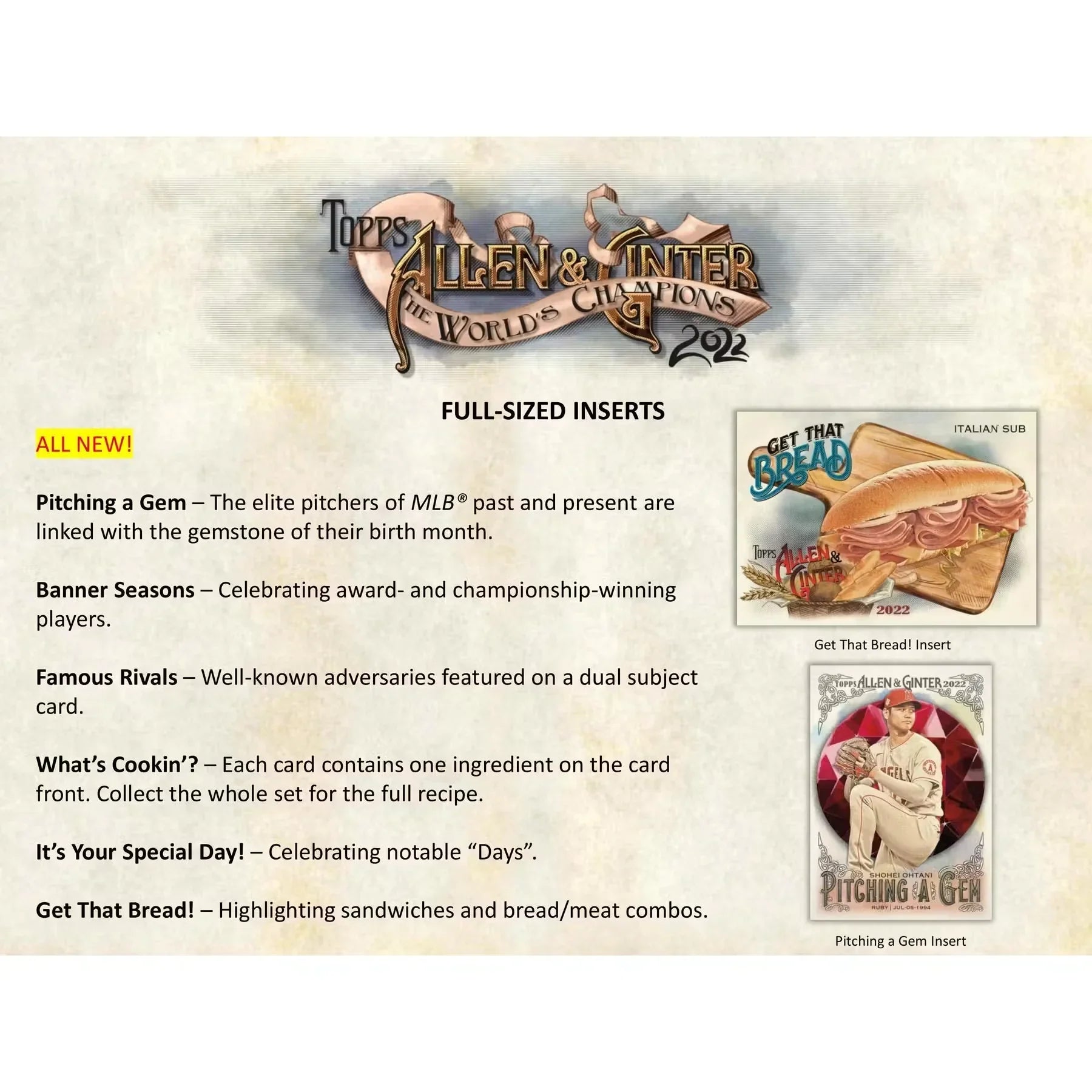 2022 Topps Allen & Ginter Baseball Hobby Box (Ships Sealed Only) - D